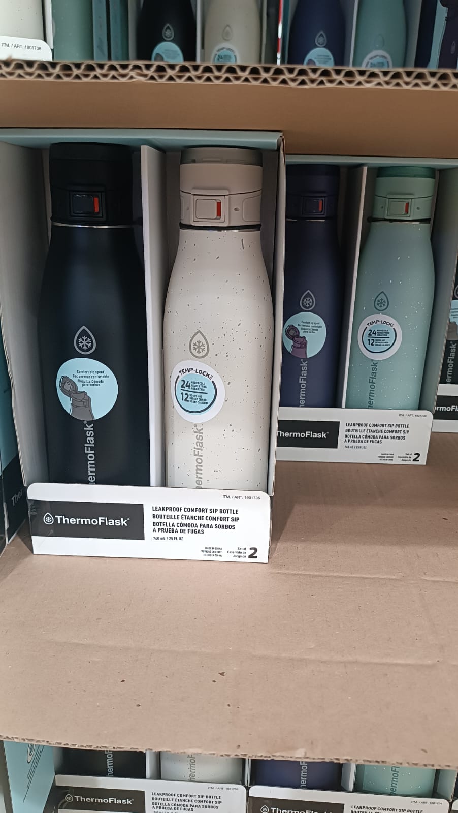 Botellas termicas comfort sip 740ml 2 piezas