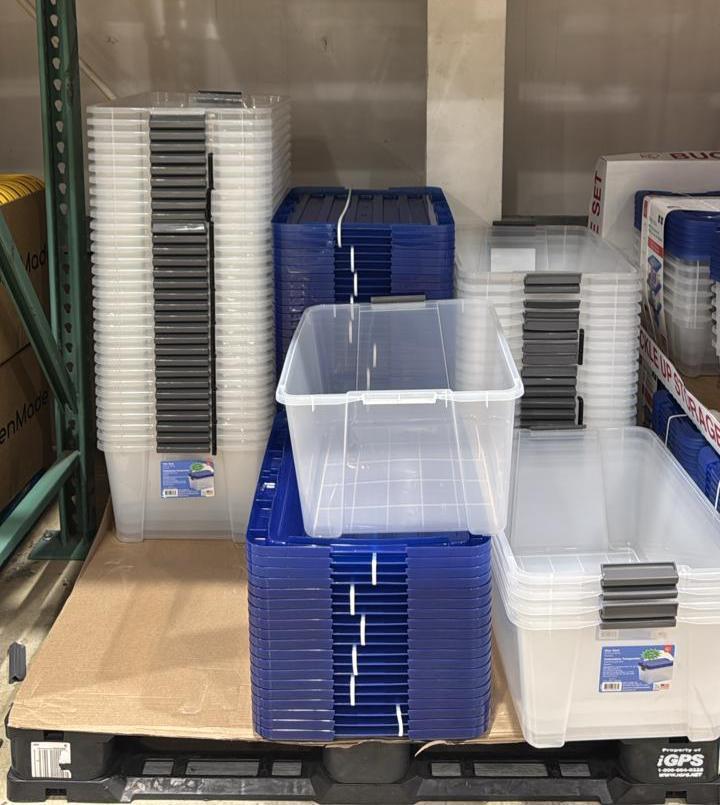 Cajas organizadoras de plastico transparente con tapa