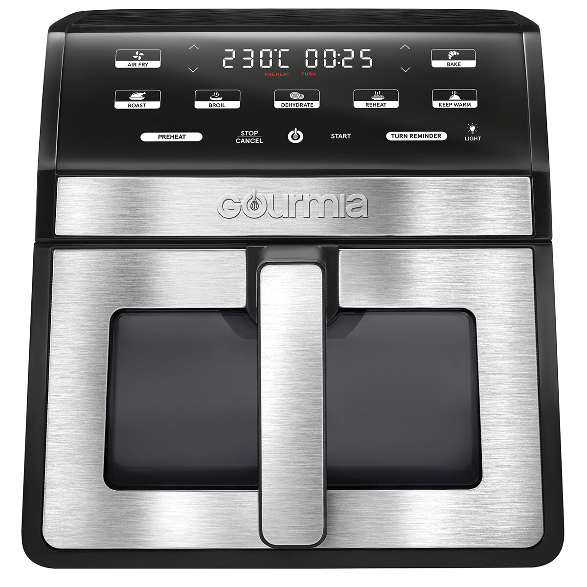 Gourmia Freidora de Aire Digital de 7.6 Litros con Ventana y Luz