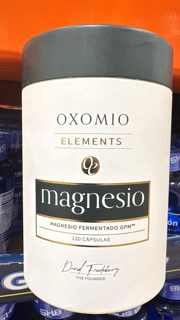 Magnesio fermentado Oxomio Elements GPM, 120 capsulas