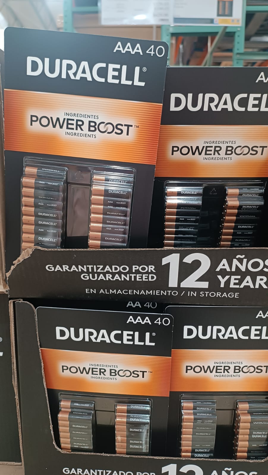 Pilas alcalinas AAA 40 piezas Power Boost