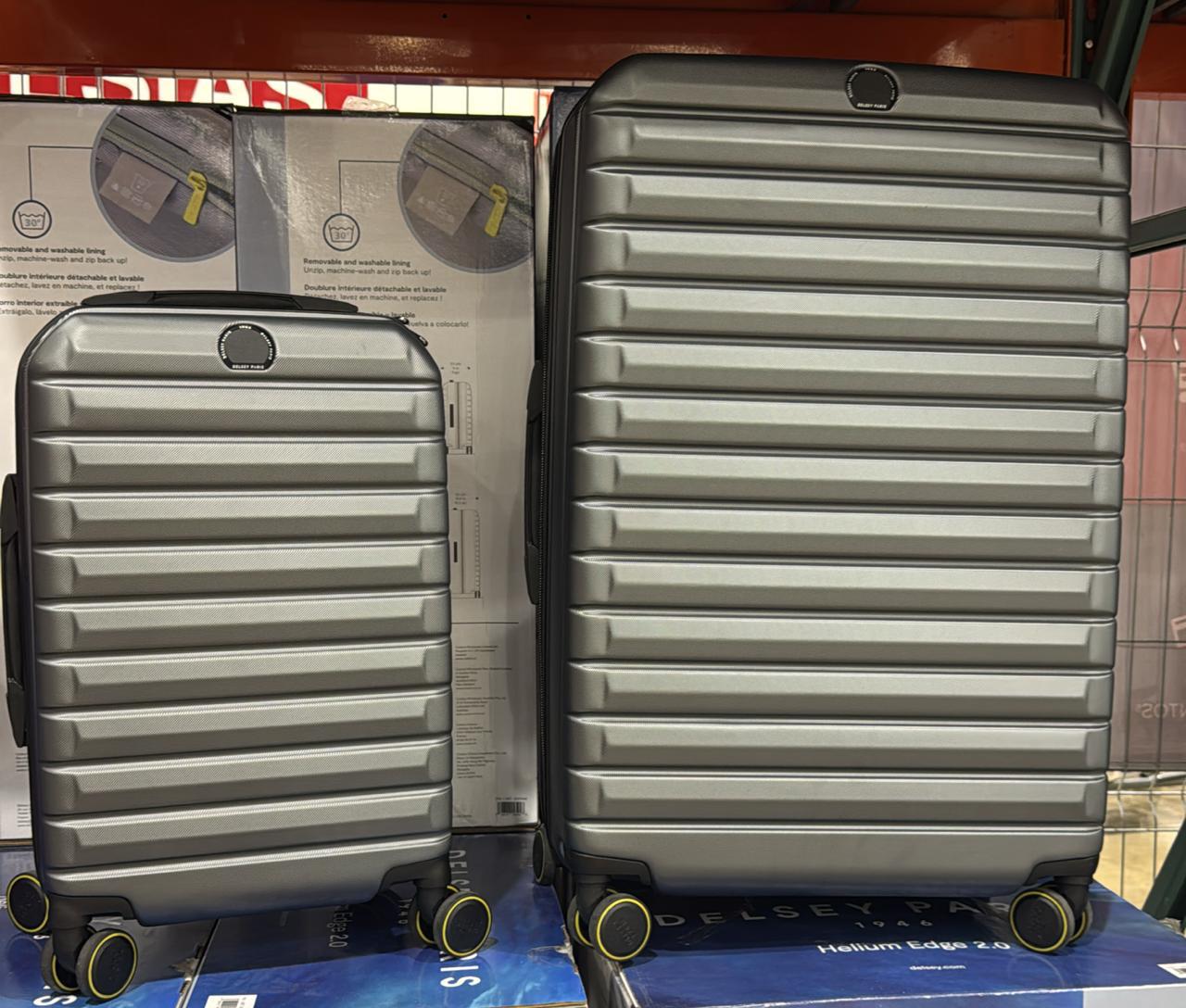 Set de 2 maletas Delsey Helium con cierre TSA